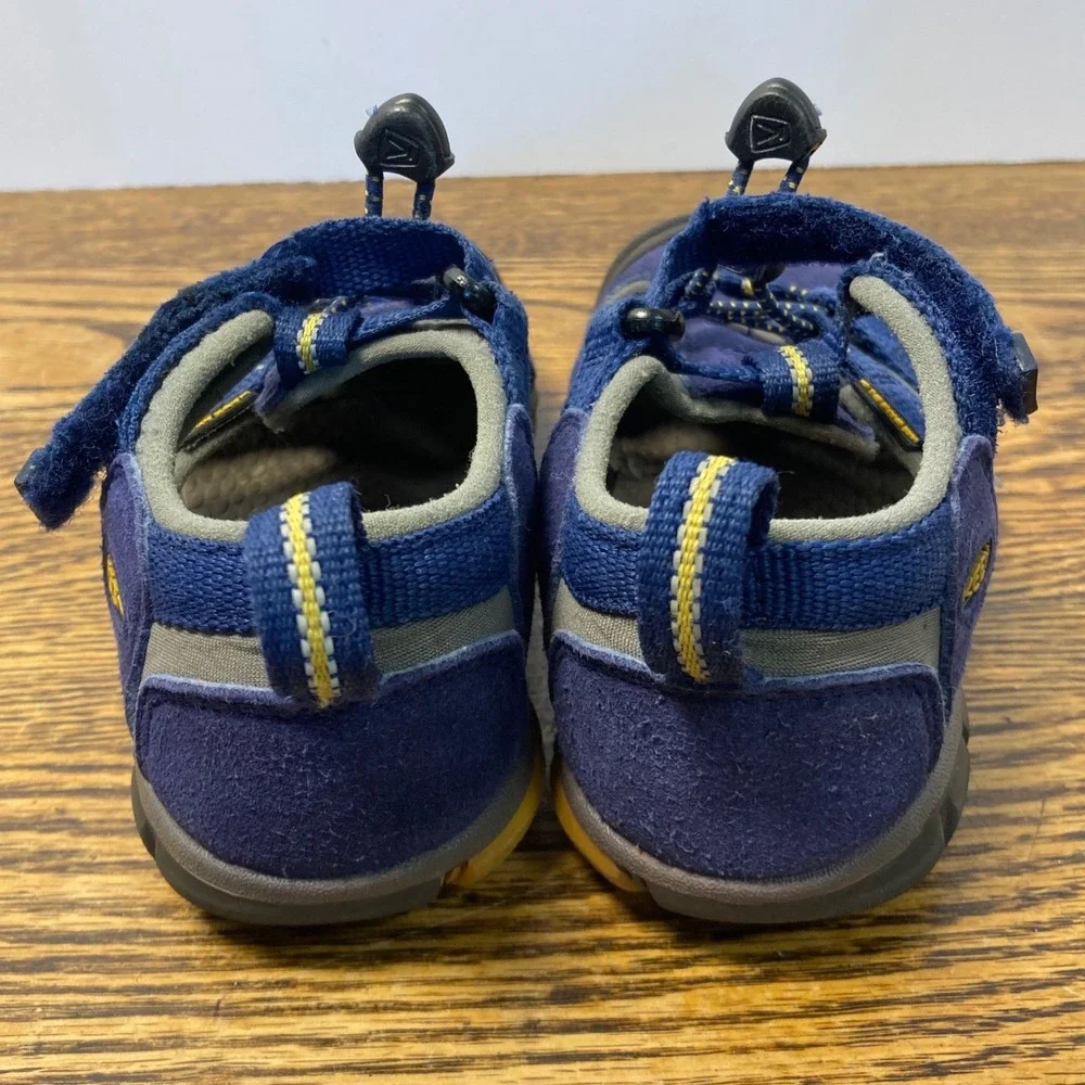 Keen Seacamp II CNX Kids Blue Yellow Waterproof Hiking Sandals 1010088 Size 11